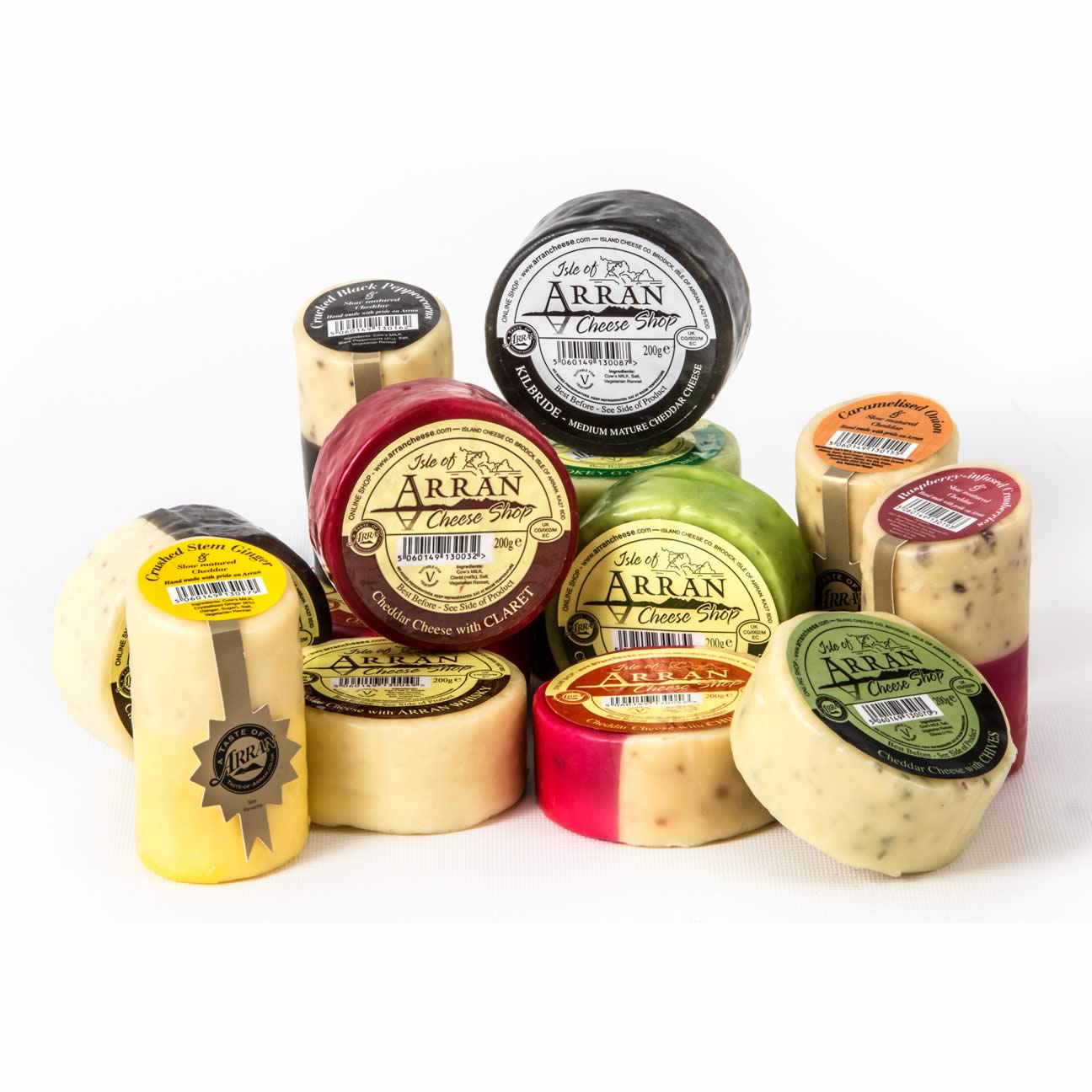 Isle of Arran Waxed Cheese - Isle of Arran Waxed round